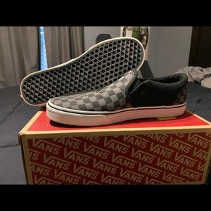 Vans slip-on checkerboard black/pewter grey